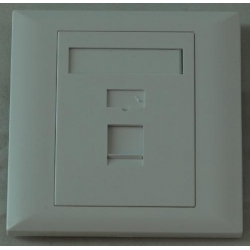 Ramka pojedyncza na moduł Keystone 85 x 85 mm prosta